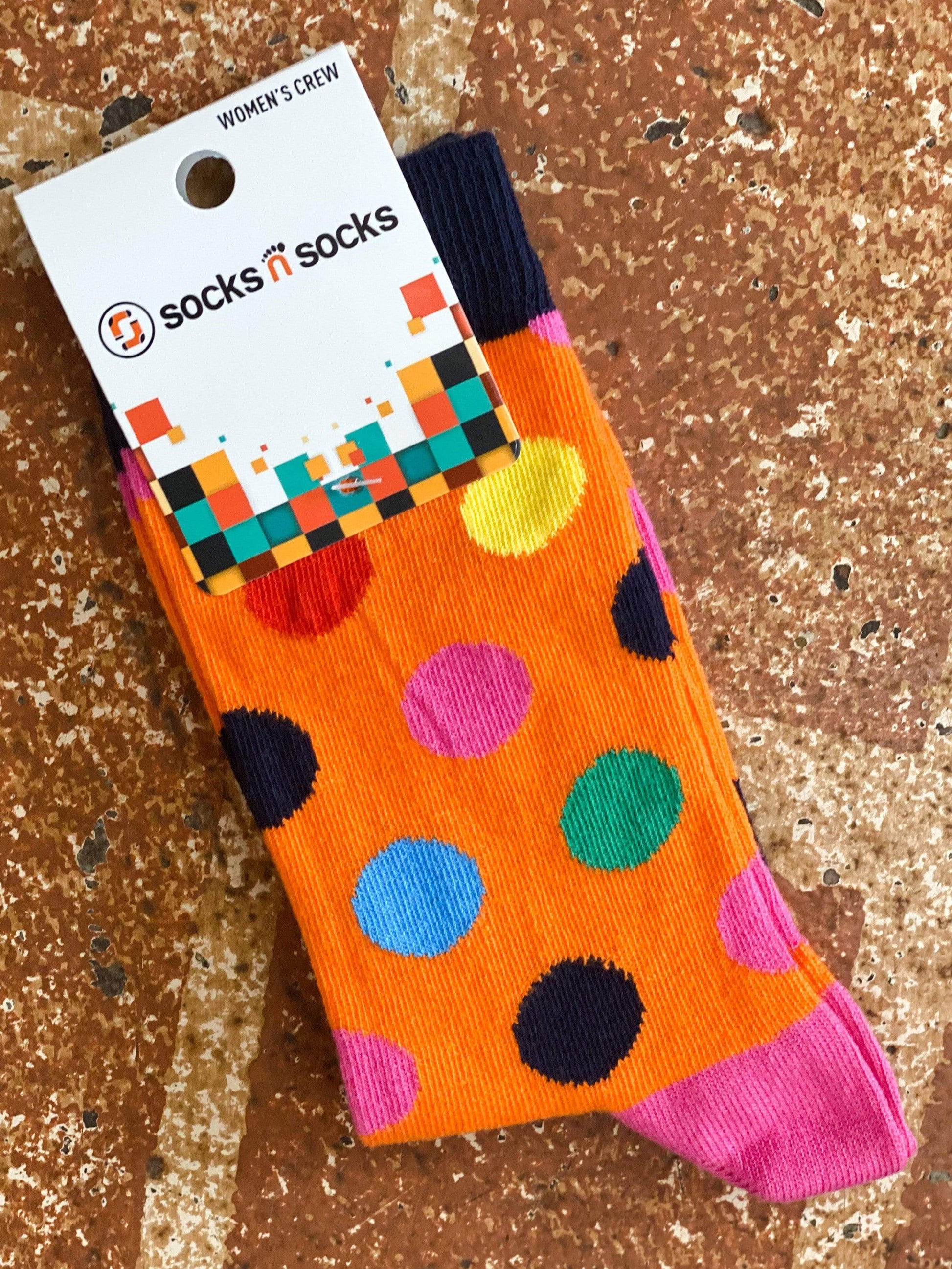 Other Goodies Fun & Funky Women's Socks Mandarin Dot