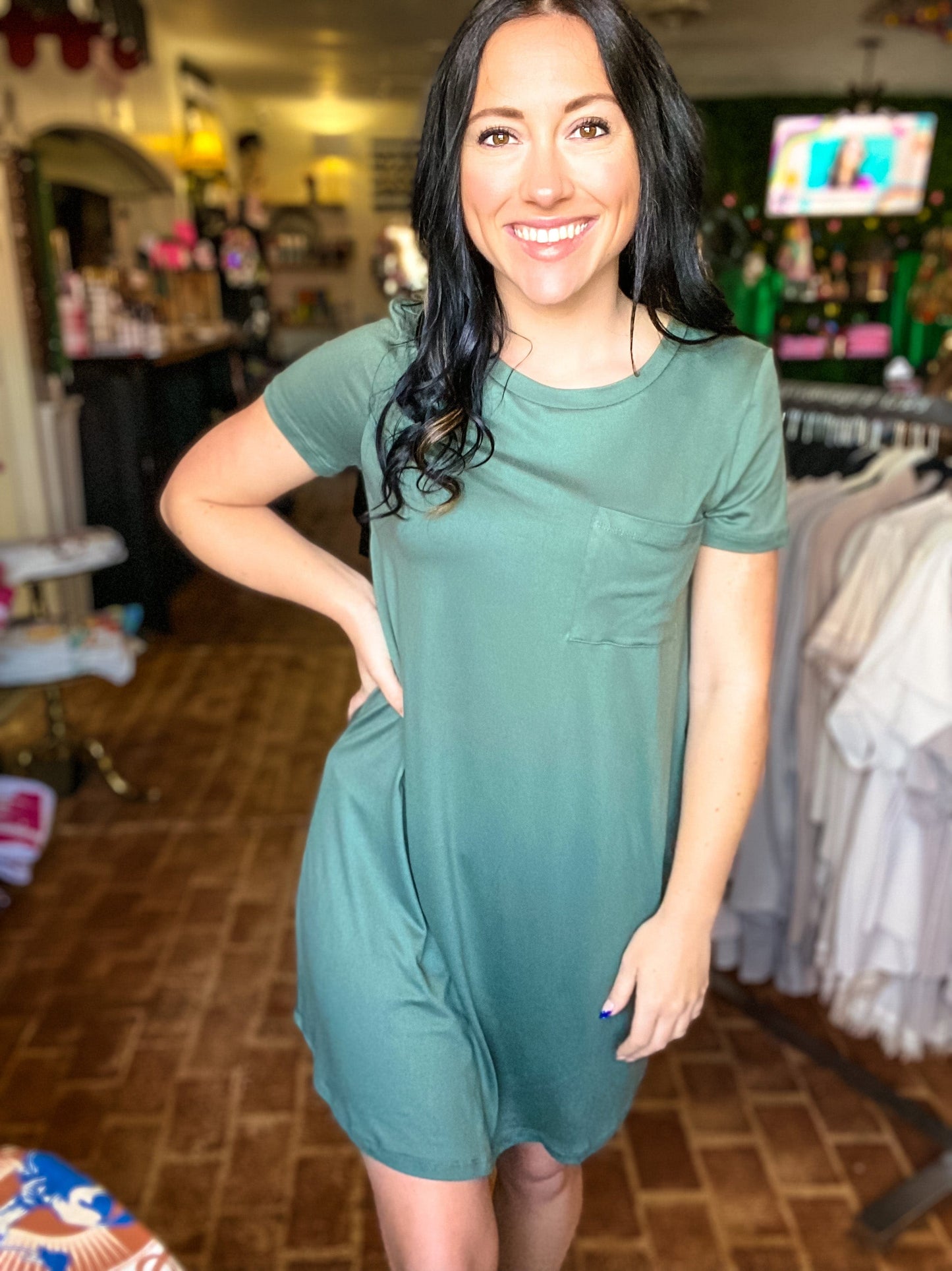 Dresses Olive Pocket Tee dress