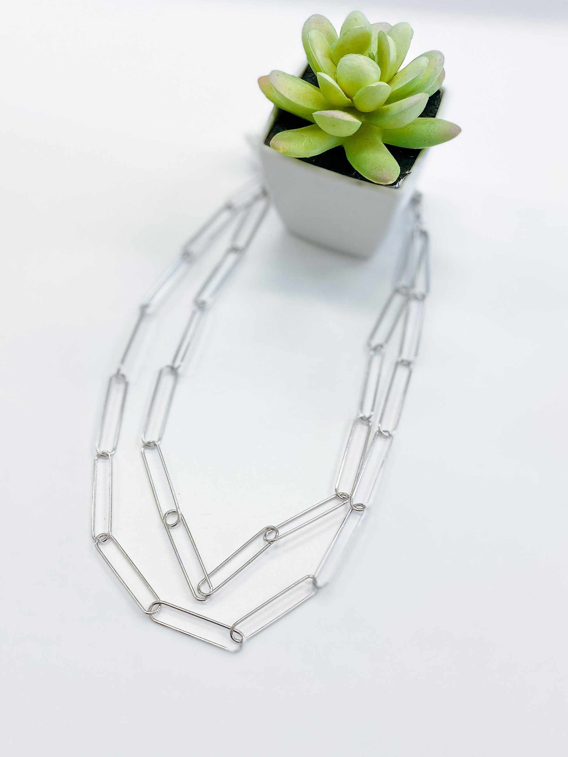 Necklaces Paper Clip Necklace