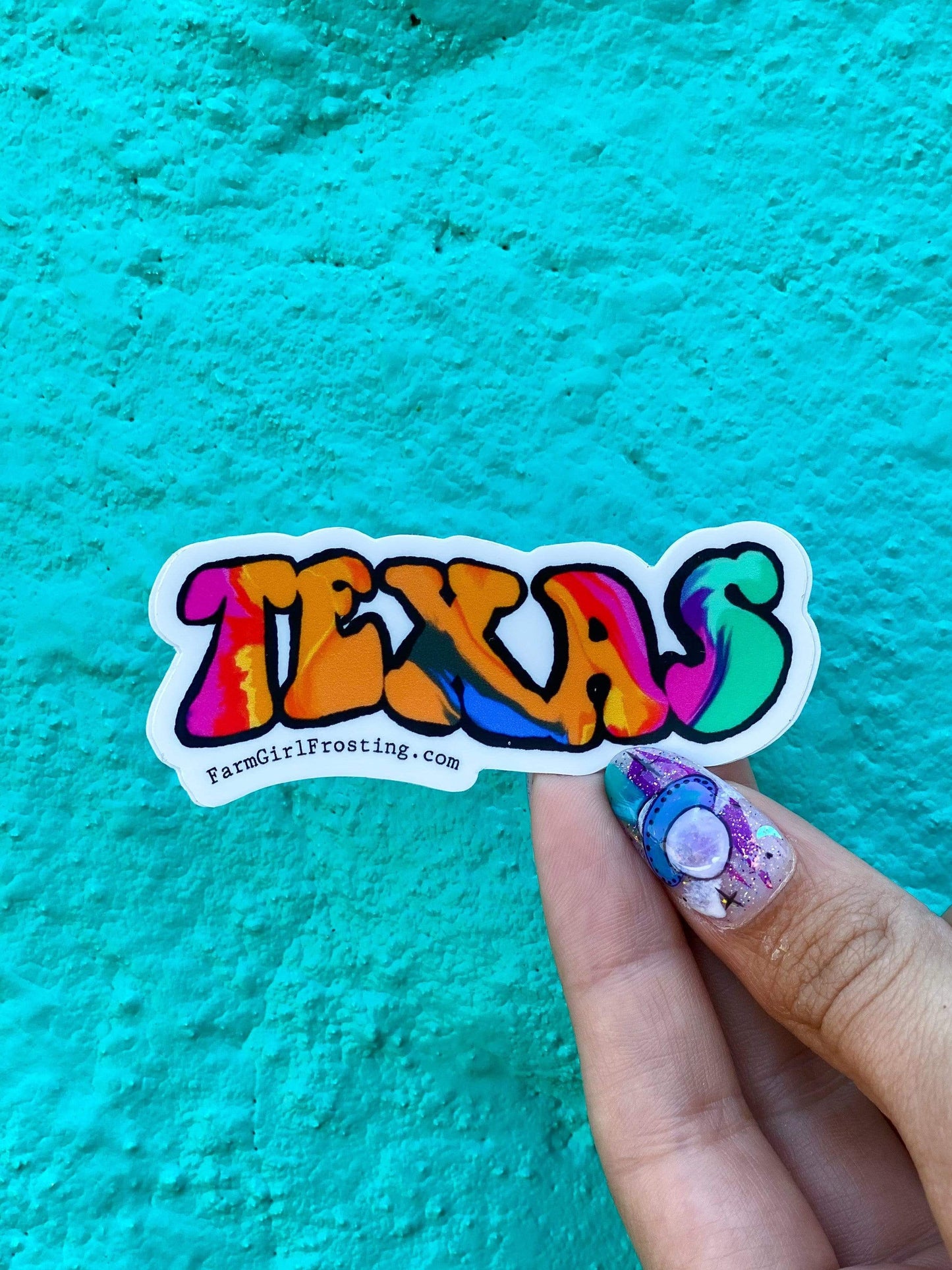 Other Goodies Fun Vinyl Stickers Texas watercolor